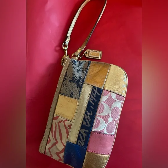 Coach Patchwork Wristlet - Picture 2 of 6